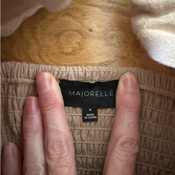 Majorelle - Emily Open Back Long Sleeve Top in Beige - Picture 3 of 4